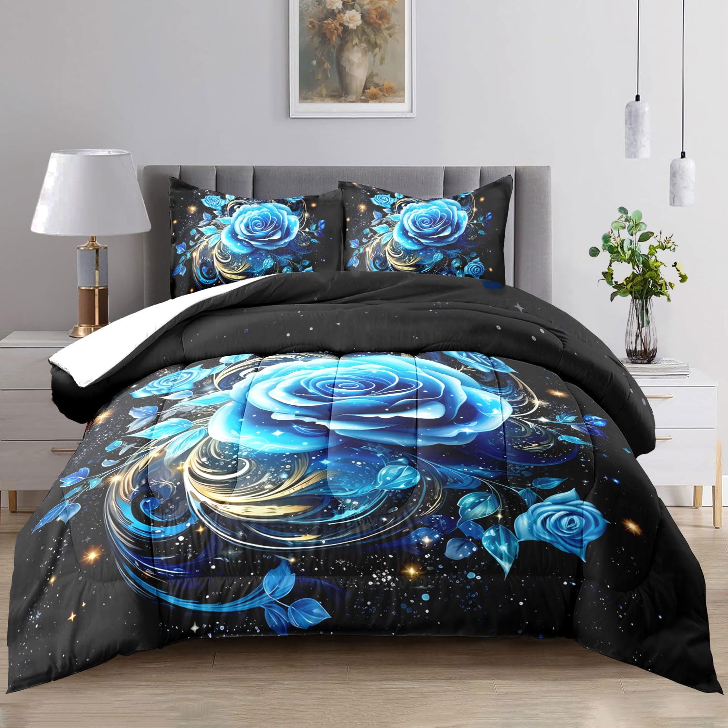 Amazon.com: Raphus Cucullatus Dream Stories Bedding Twin - Blue